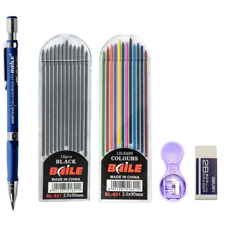 2.0mm 샤프 펜슬 세트 초안 그리기, 쓰기, 공예, - Staedtler Pencil Lumocolor 리뷰 및 가격