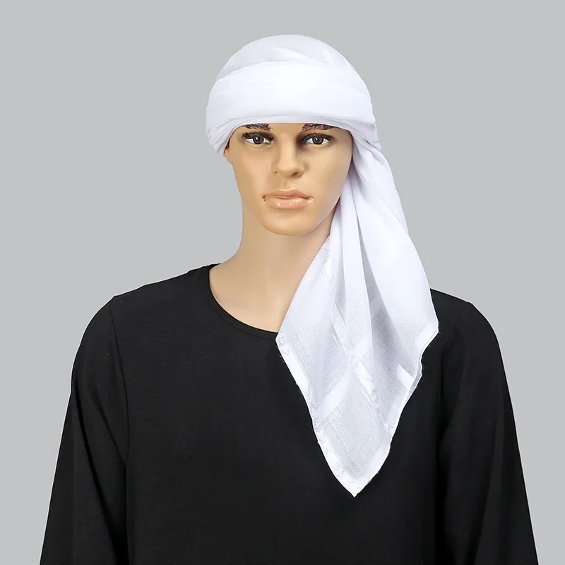 이슬람 화이트 스퀘어 스카프 남자 Shemagh 아랍  - Bandana Blank White 리뷰 및 가격
