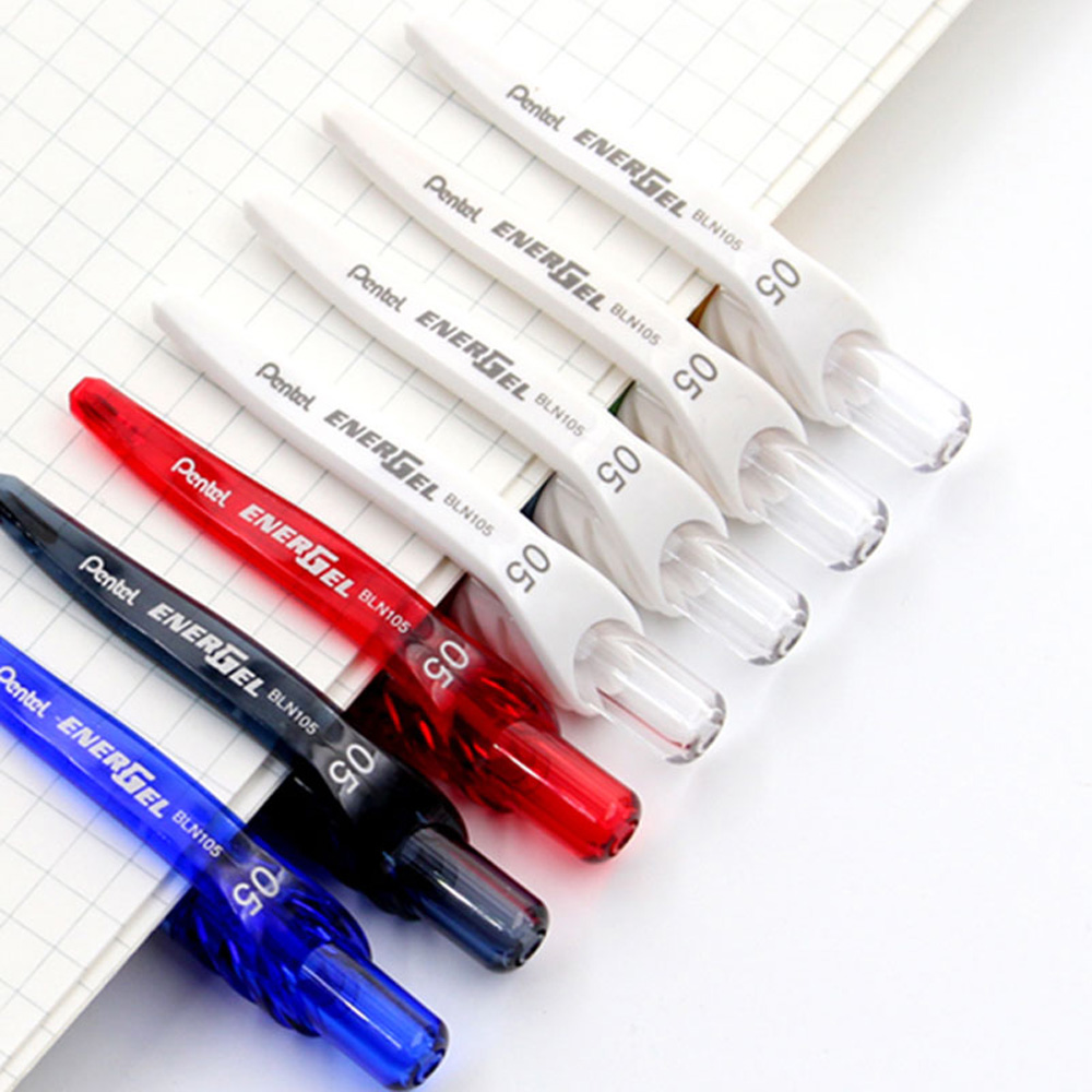펜텔 젤 펜, BLN105 바늘 끝 쓰기, 부드러운 빠 - Pentel Pen Energel 리뷰 및 가격